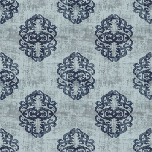 Guinevere Damask - Blue Bell - RM Coco - Fabric by the Yard