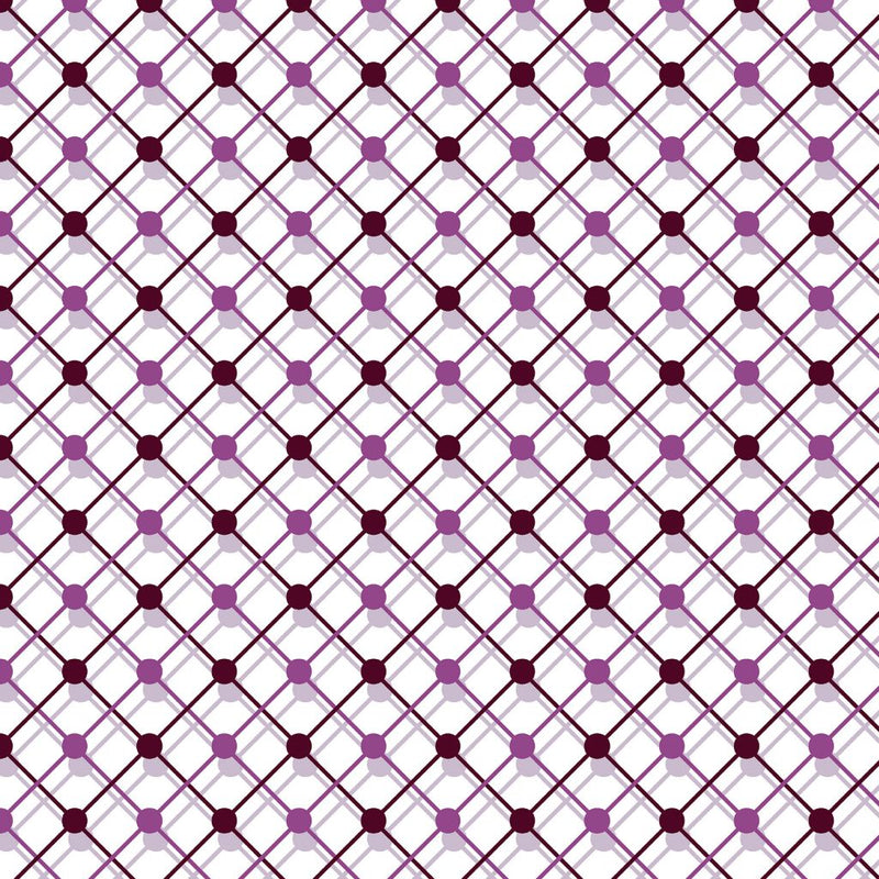 Illusion Trellis - Fig - RM Coco - Fabric by the Yard
