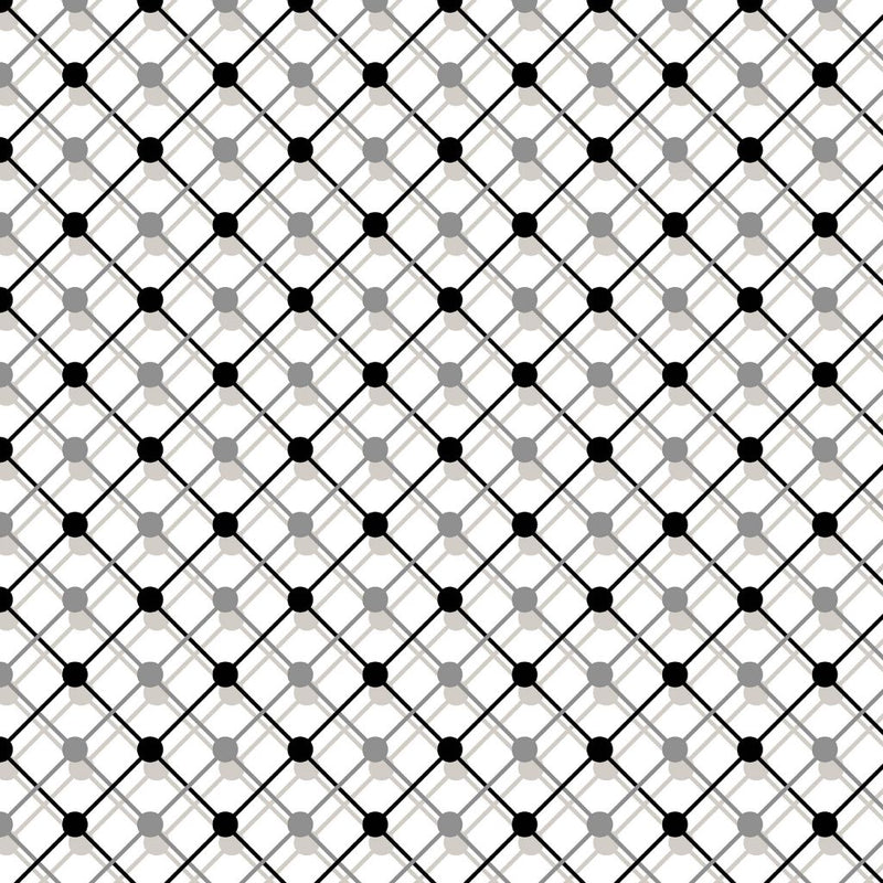 Illusion Trellis - Domino - RM Coco - Fabric by the Yard