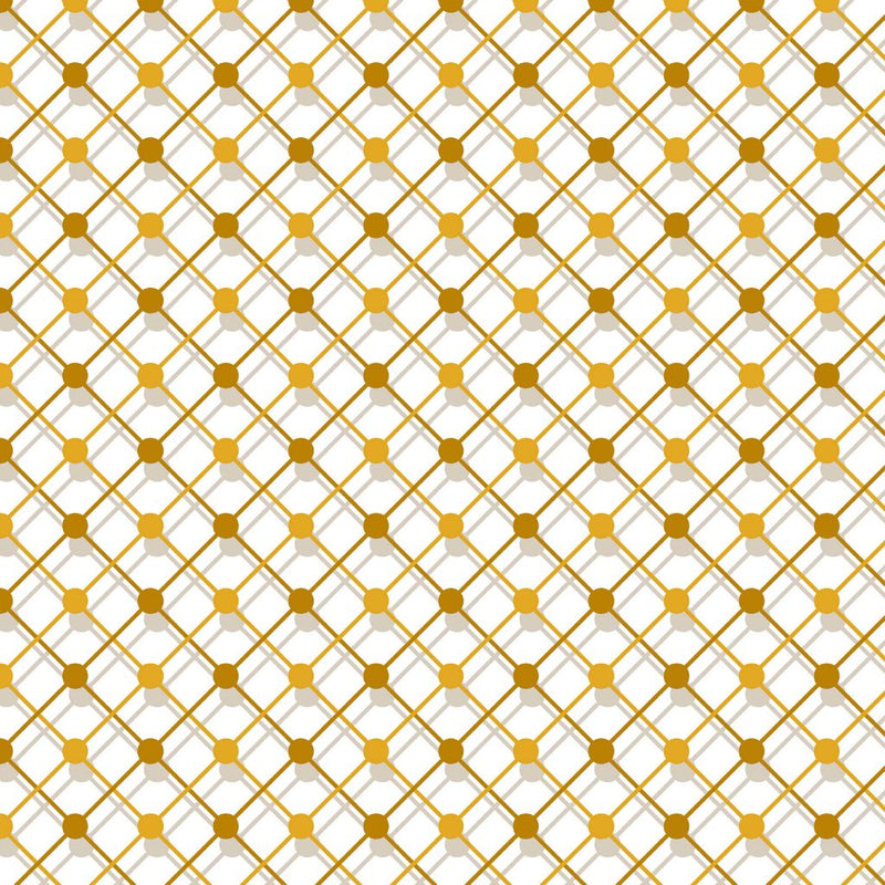 Illusion Trellis - Gold Rush - RM Coco - Fabric by the Yard