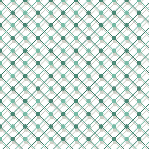 Illusion Trellis - Sea Mist - RM Coco - Fabric by the Yard
