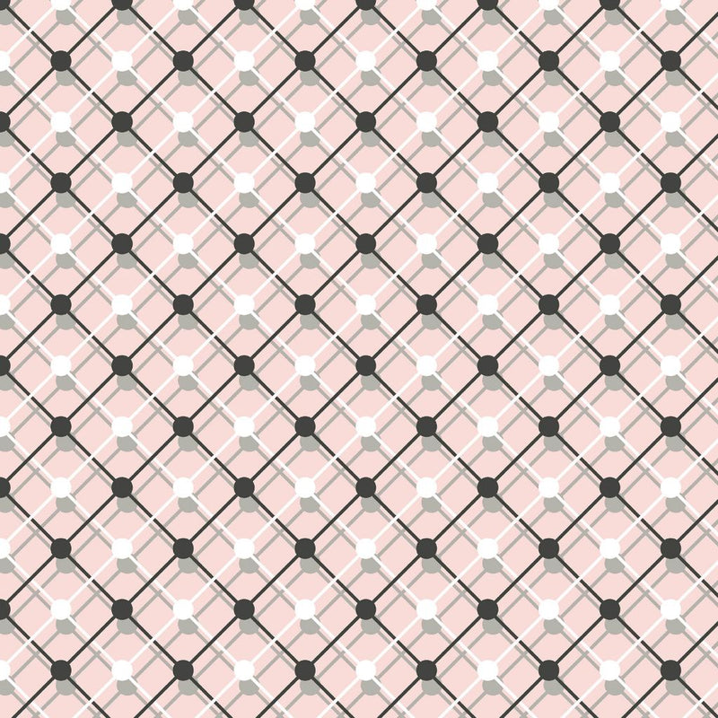 Illusion Trellis - Rose Dust - RM Coco - Fabric by the Yard