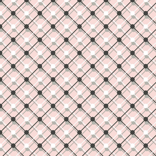 Illusion Trellis - Rose Dust - RM Coco - Fabric by the Yard