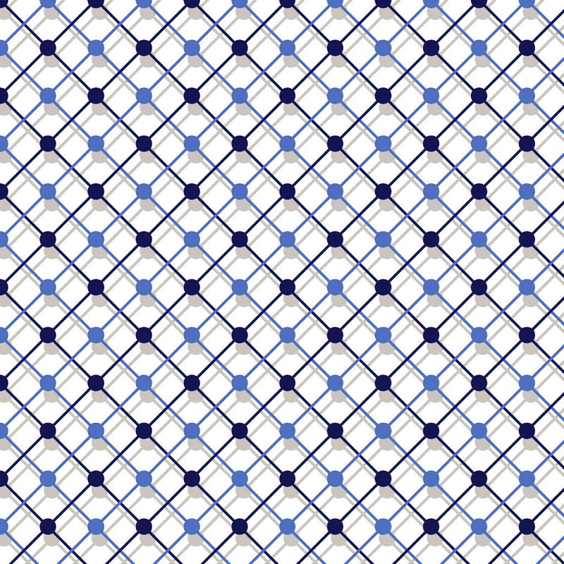 Illusion Trellis - Nautical - RM Coco - Fabric by the Yard