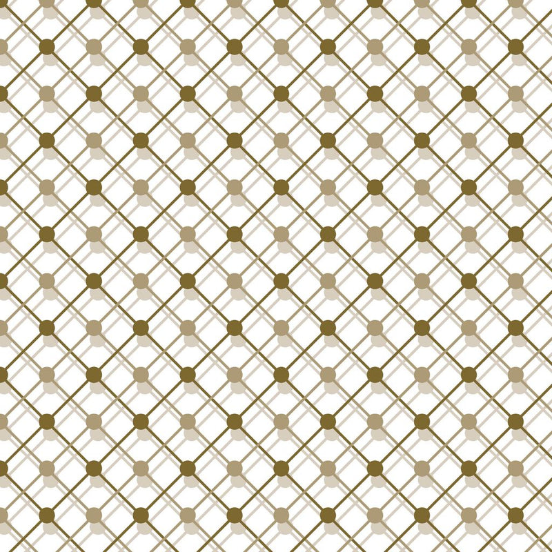 Illusion Trellis - Travertine - RM Coco - Fabric by the Yard
