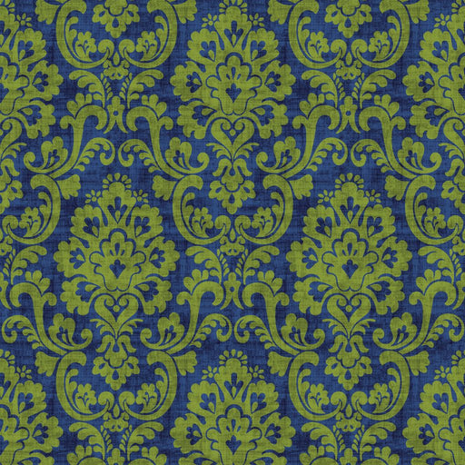 Frescato Damask Reversal - Blue Grass - RM Coco - Fabric by the Yard