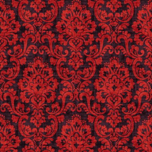 Frescato Damask Reversal - Purple Flame - RM Coco - Fabric by the Yard