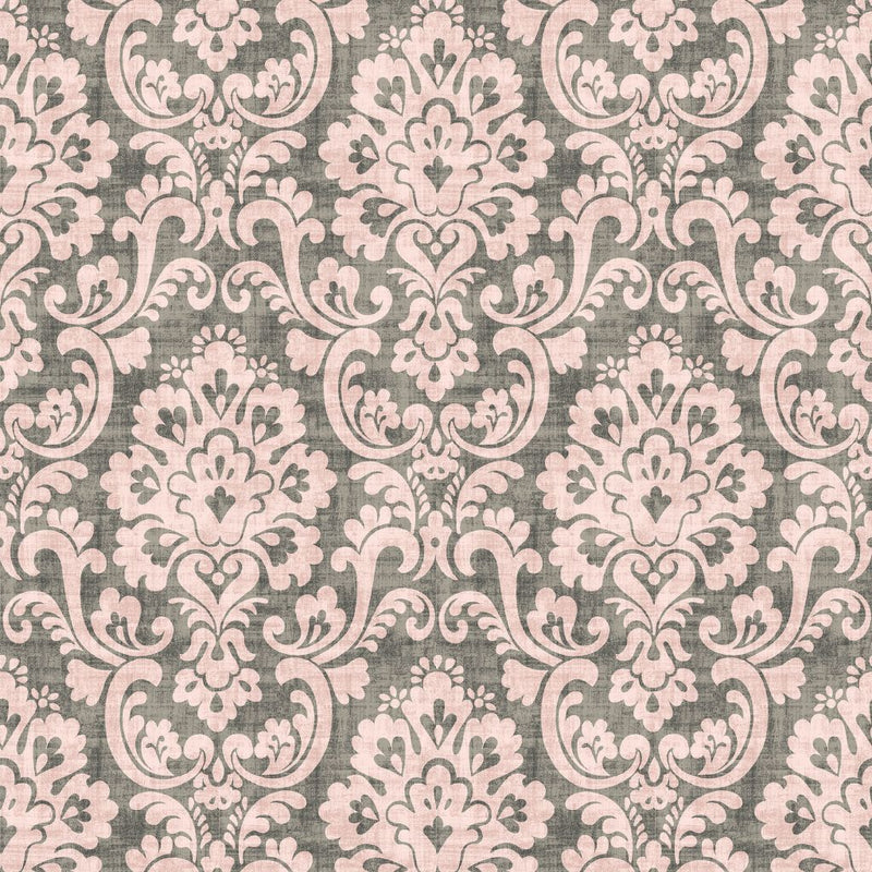 Frescato Damask Reversal - Rose Dust - RM Coco - Fabric by the Yard