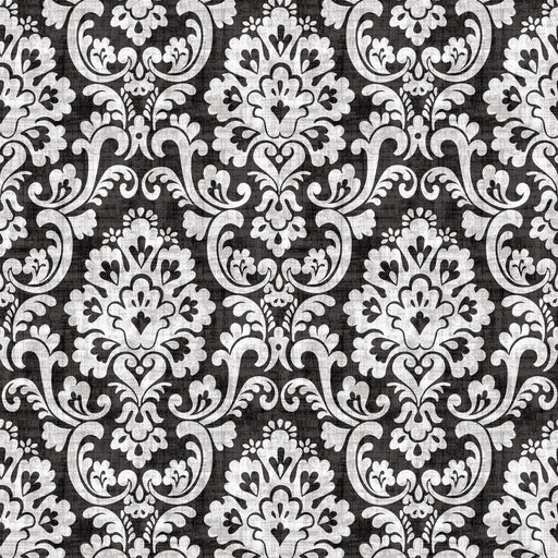 Frescato Damask Reversal - Tuxedo - RM Coco - Fabric by the Yard