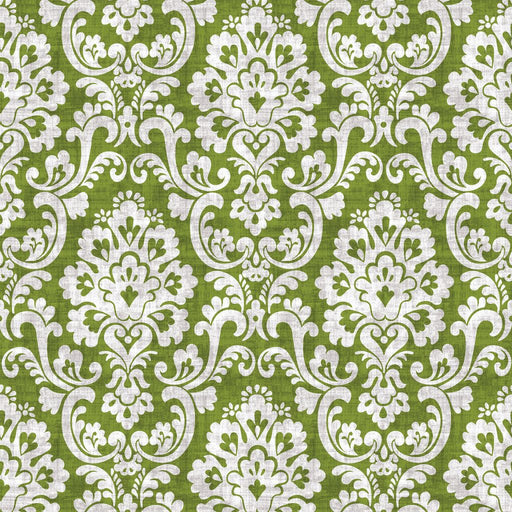 Frescato Damask Reversal - Wasabi - RM Coco - Fabric by the Yard