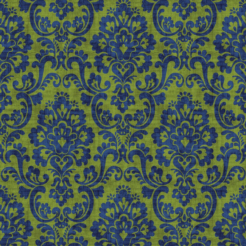 Frescato Damask - Mermaid - RM Coco - Fabric by the Yard