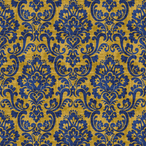 Frescato Damask - Ormolu - RM Coco - Fabric by the Yard