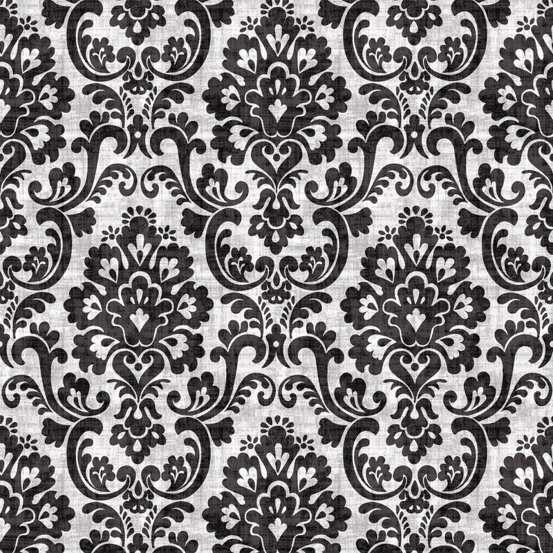 Frescato Damask - White Knight - RM Coco - Fabric by the Yard