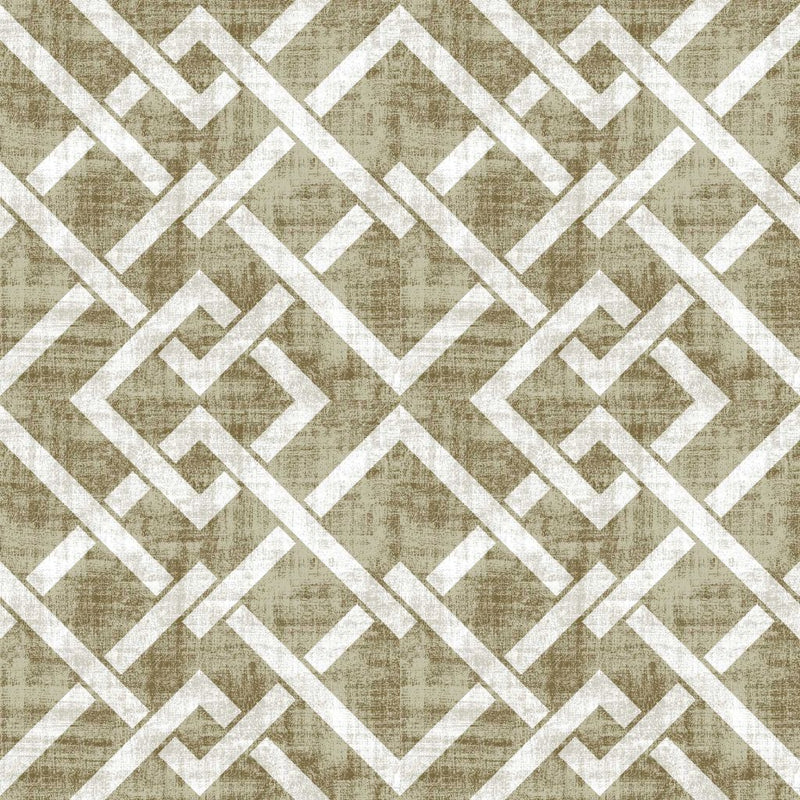 Frescato Trellis Reversal - Linen - RM Coco - Fabric by the Yard