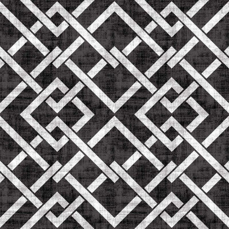 Frescato Trellis Reversal - Tuxedo - RM Coco - Fabric by the Yard
