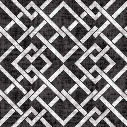 Frescato Trellis Reversal - Tuxedo - RM Coco - Fabric by the Yard
