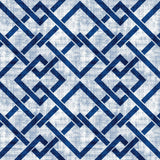 Frescato Trellis - Cobalt - RM Coco - Fabric by the Yard