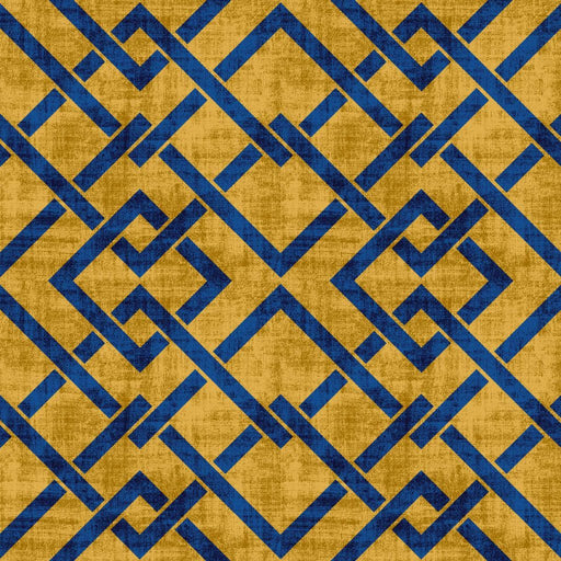 Frescato Trellis - Ormolu - RM Coco - Fabric by the Yard
