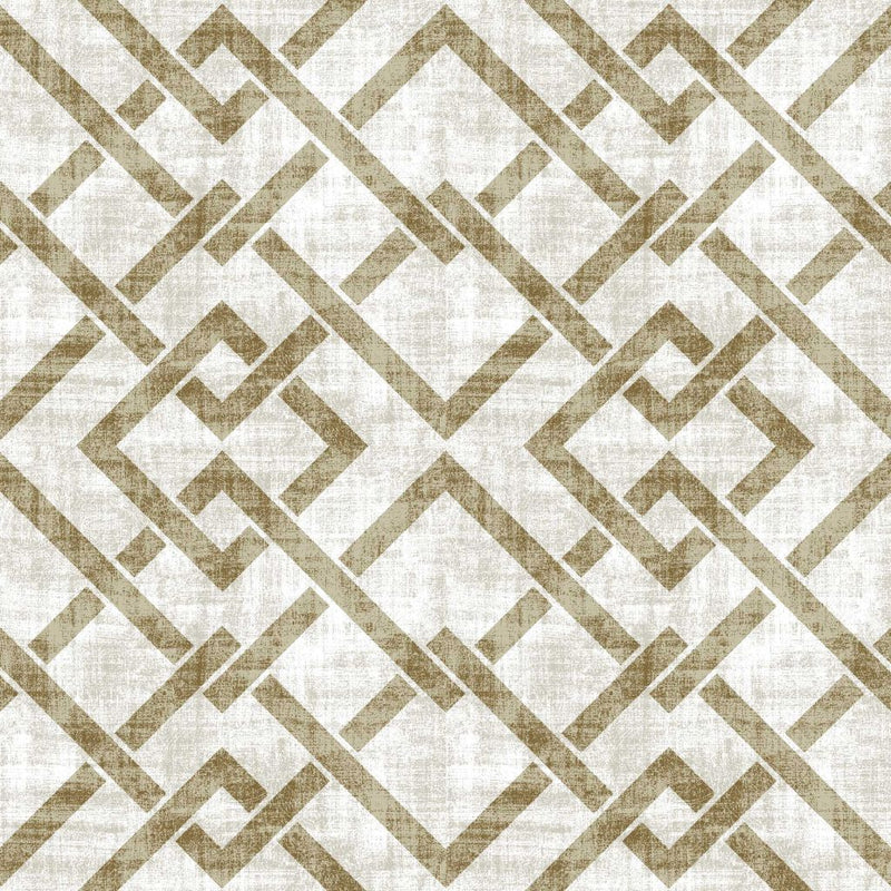 Frescato Trellis - Sandstone - RM Coco - Fabric by the Yard