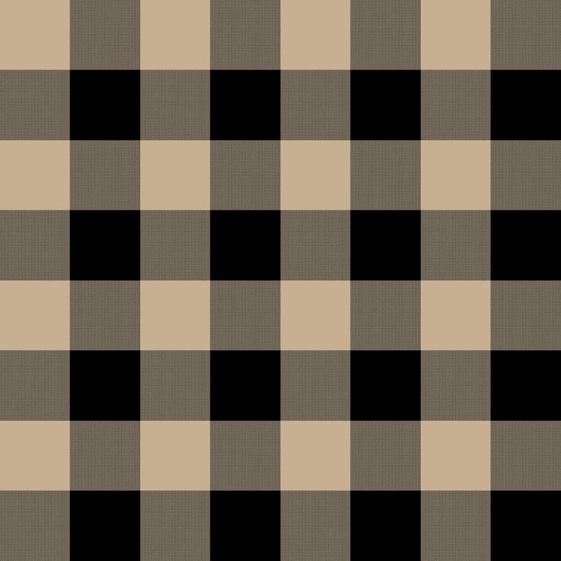 Big Sky Check - Black Stone - RM Coco - Fabric by the Yard
