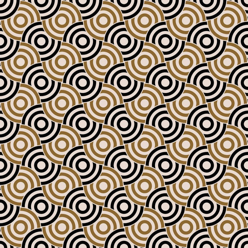 Circle Up - Black Walnut - RM Coco - Fabric by the Yard