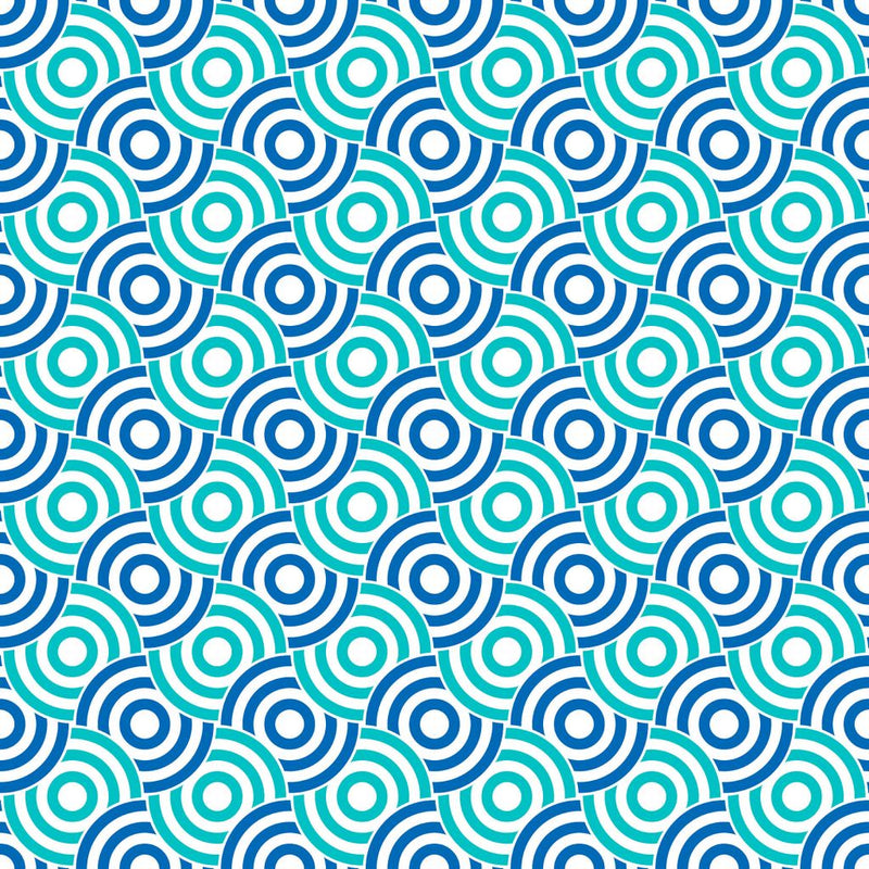 Circle Up - Ocean - RM Coco - Fabric by the Yard