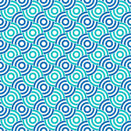 Circle Up - Ocean - RM Coco - Fabric by the Yard