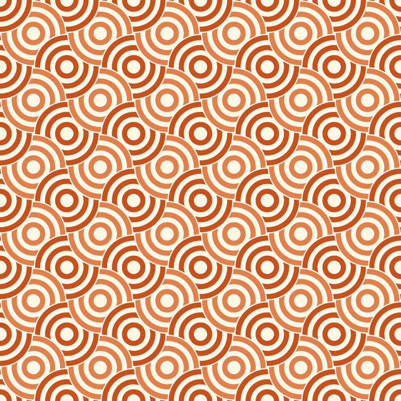 Circle Up - Mandarin - RM Coco - Fabric by the Yard