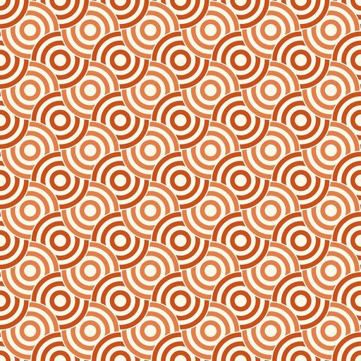Circle Up - Mandarin - RM Coco - Fabric by the Yard