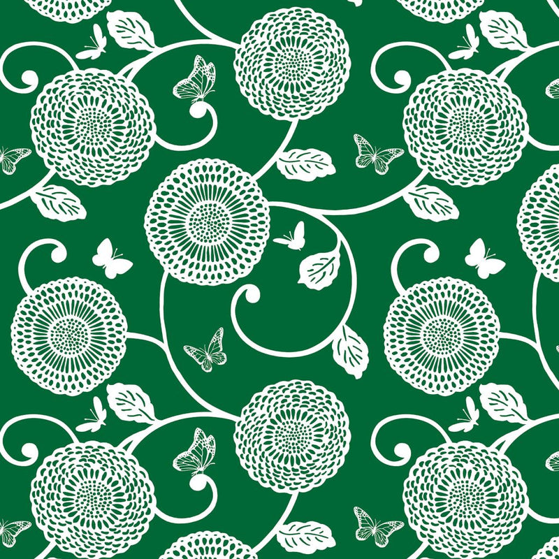 Mum's the Word - Emerald - RM Coco - Fabric by the Yard