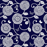 Mum's the Word - Indigo - RM Coco - Fabric by the Yard