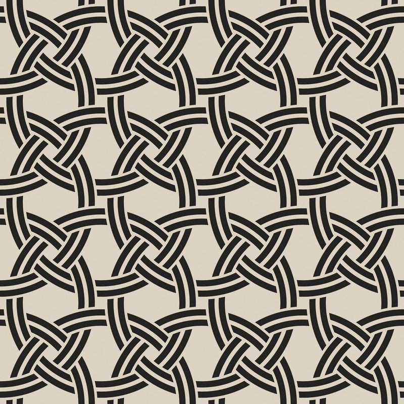Nautical Knot - Black Stone - RM Coco - Fabric by the Yard
