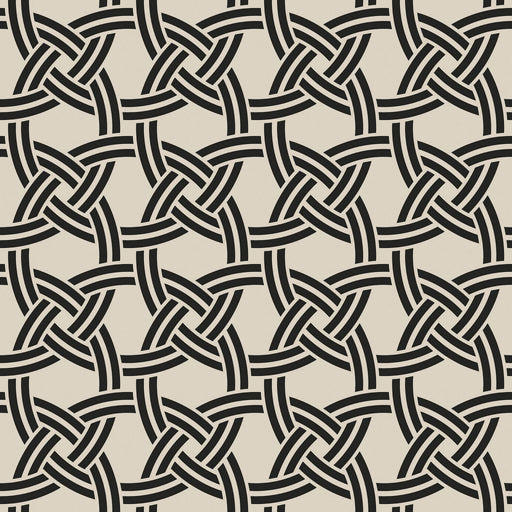 Nautical Knot - Black Stone - RM Coco - Fabric by the Yard
