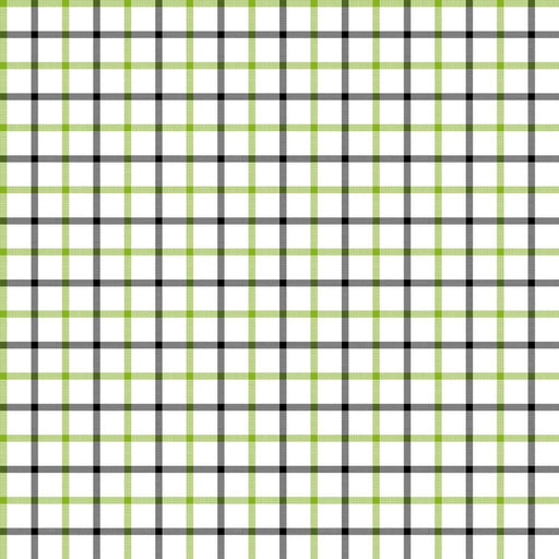 Cool Cat Check - Kiwi - RM Coco - Fabric by the Yard