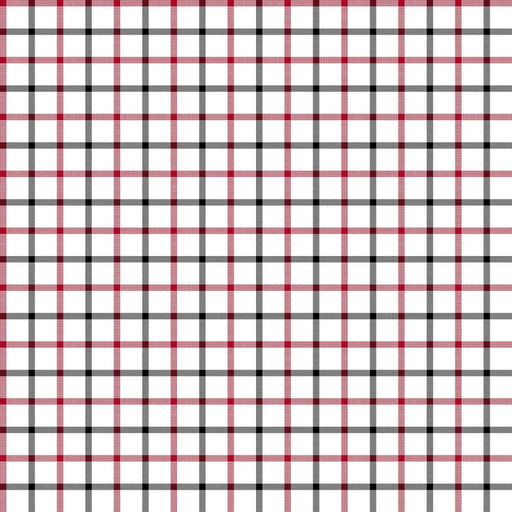 Cool Cat Check - Red Hot - RM Coco - Fabric by the Yard