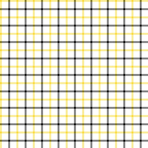 Cool Cat Check - Yellow Zinger - RM Coco - Fabric by the Yard