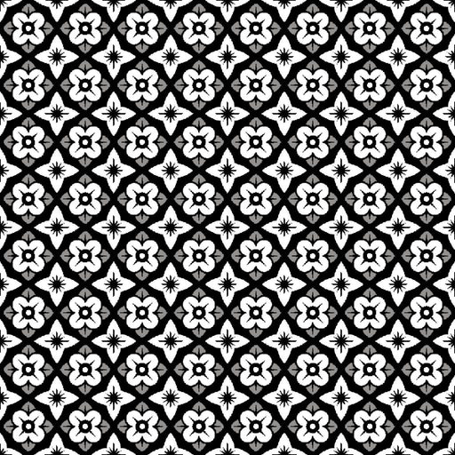 Cool Cat Trellis - Midnight - repeat wrong on samples - RM Coco - Fabric by the Yard