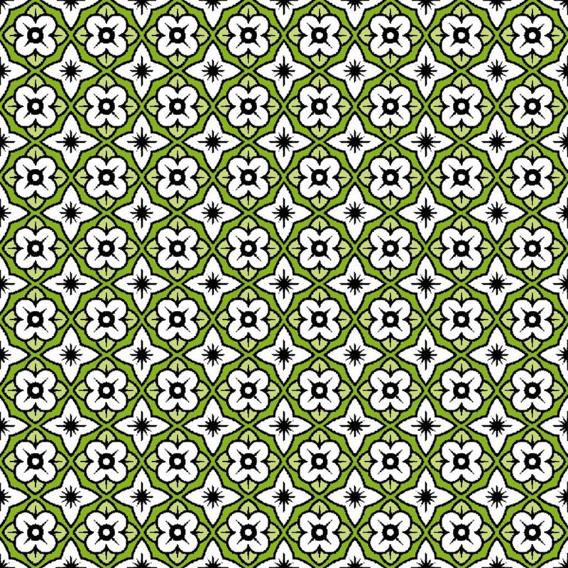Cool Cat Trellis - Kiwi - repeat wrong on samples - RM Coco - Fabric by the Yard