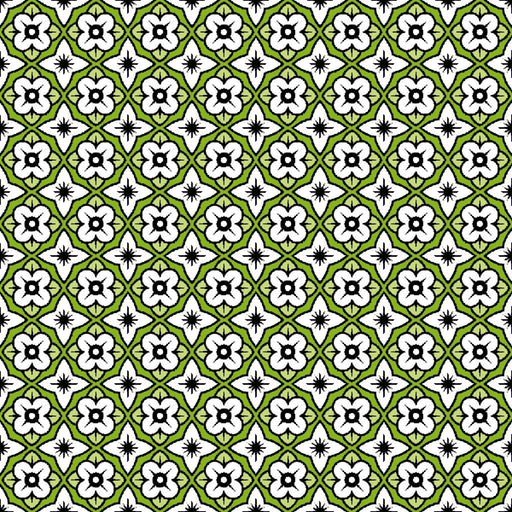 Cool Cat Trellis - Kiwi - repeat wrong on samples - RM Coco - Fabric by the Yard