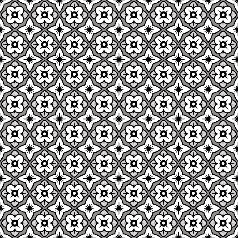 Cool Cat Trellis - Pewter - RM Coco - Fabric by the Yard