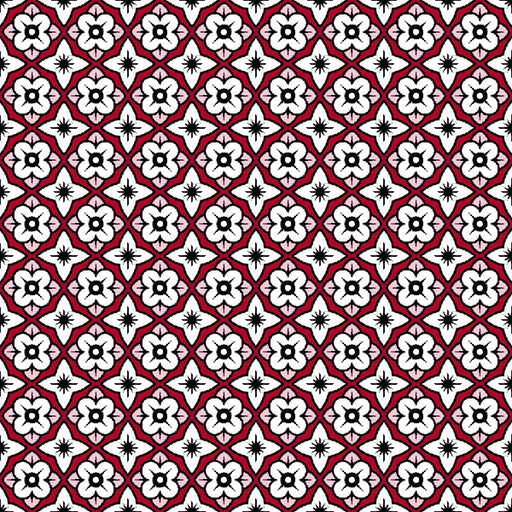 Cool Cat Trellis - Red Hot - repeat wrong on samples - RM Coco - Fabric by the Yard