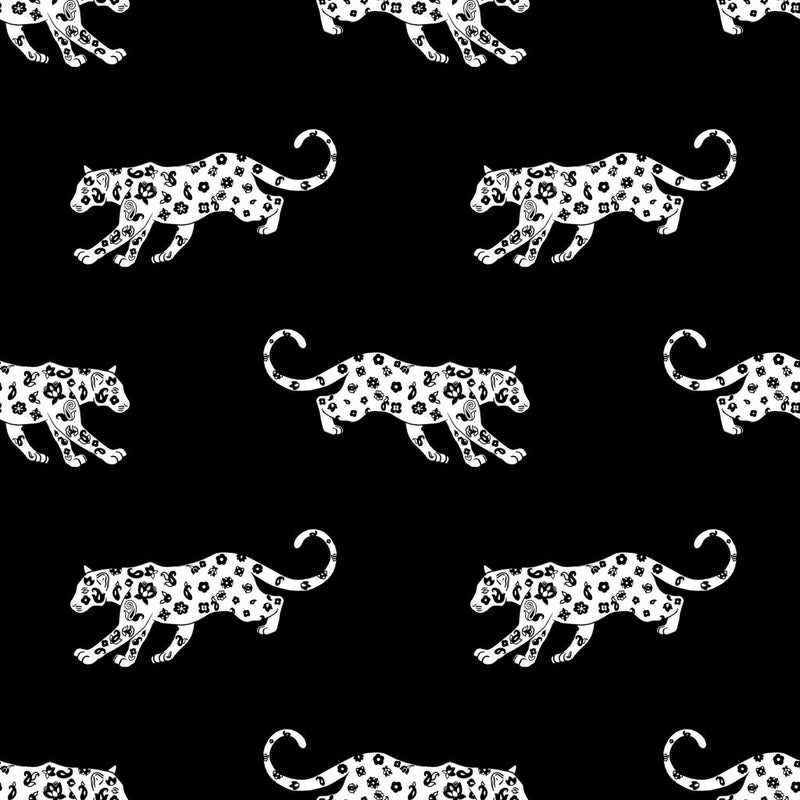 Cool Cat - Midnight - RM Coco - Fabric by the Yard