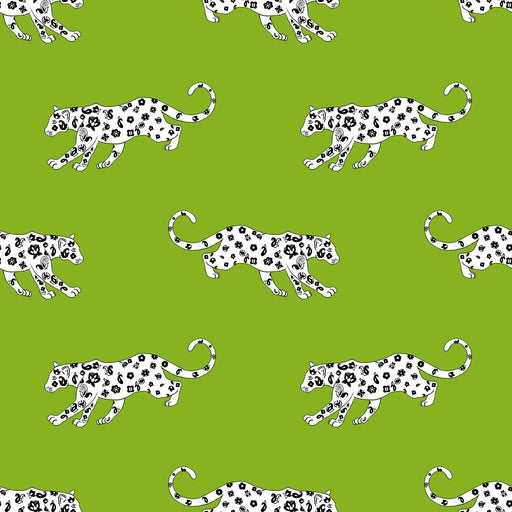 Cool Cat - Kiwi - RM Coco - Fabric by the Yard