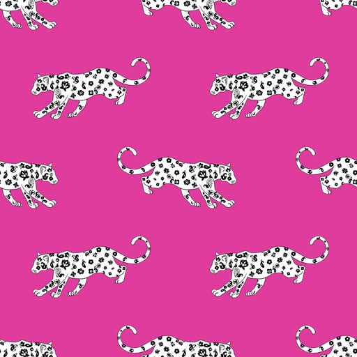Cool Cat - Pink Panther - RM Coco - Fabric by the Yard