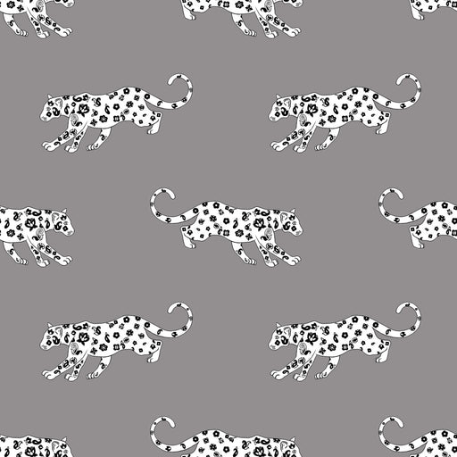 Cool Cat - Pewter - RM Coco - Fabric by the Yard