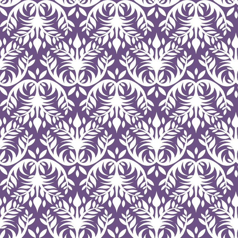 Double Dutch Damask Reversal - Heather - RM Coco - Fabric by the Yard