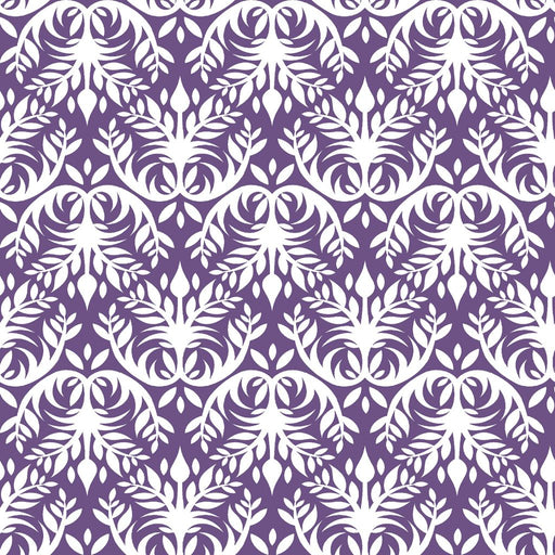 Double Dutch Damask Reversal - Heather - RM Coco - Fabric by the Yard