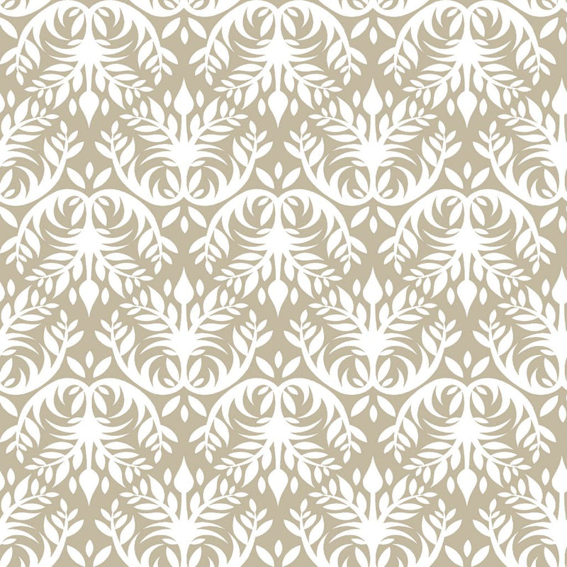 Double Dutch Damask Reversal - Linen - RM Coco - Fabric by the Yard