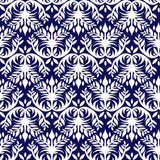 Double Dutch Damask Reversal - Indigo - RM Coco - Fabric by the Yard