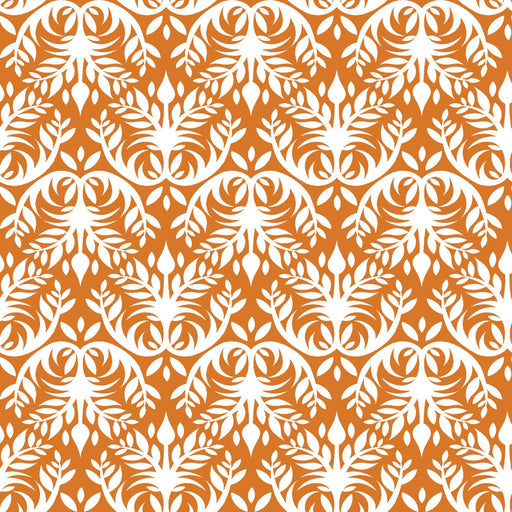 Double Dutch Damask Reversal - Orange Slice - RM Coco - Fabric by the Yard